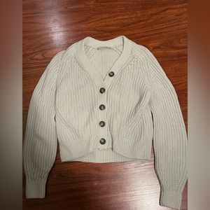 Everlane cardigan ice blue size xxs